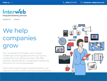 Tablet Screenshot of inter-webservices.com